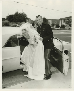 1967-Pat wedding car